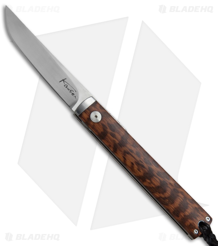 Kansei Matsuno Custom DB09 Friction Folder Knife Snakewood (2.875