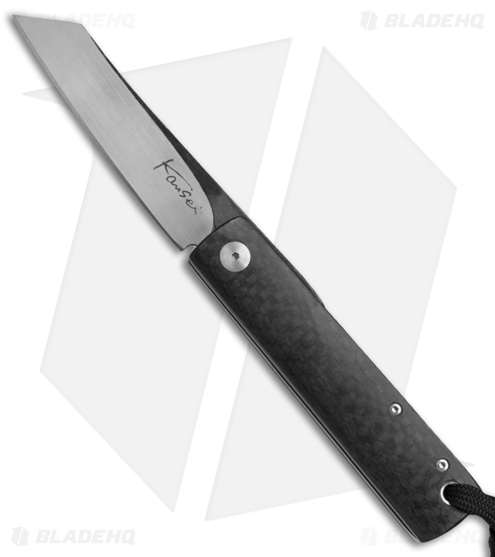 Kansei Matsuno Custom F011 SM Friction Folder Knife Carbon Fiber (2.625" Satin)