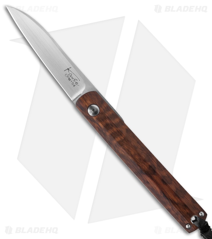 Kansei Matsuno Custom DB03 Friction Folder Knife Snakewood (2.875" Satin)