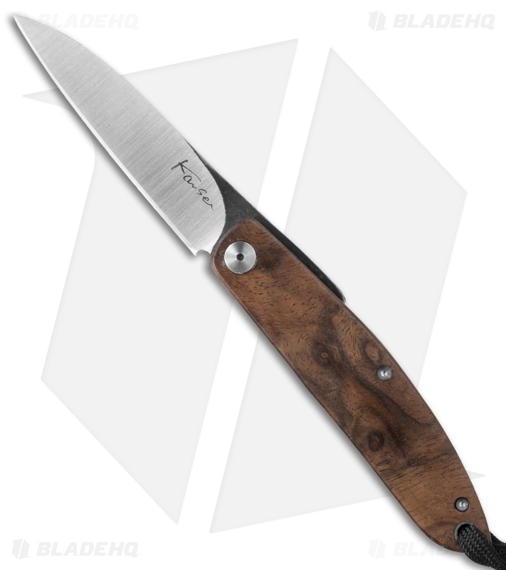 Kansei Matsuno Custom F022 Friction Folder Knife Ironwood (2.625" Satin)