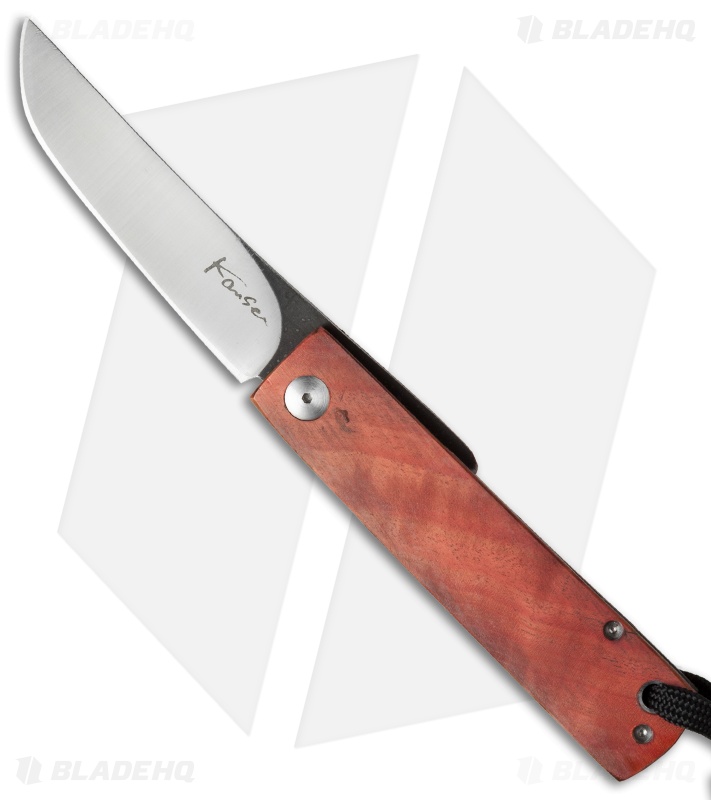 Kansei Matsuno Custom F031 Friction Folder Knife Red Maple (2.625" Satin)