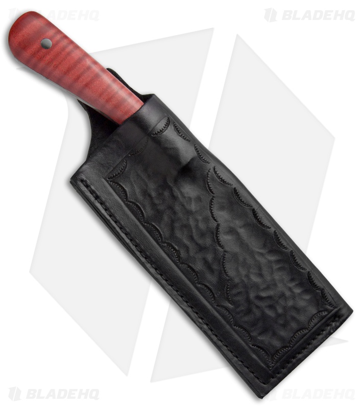 Keith Bagley Custom Hunter Cleaver Fixed Blade Tiger Maple (5.25" Satin)