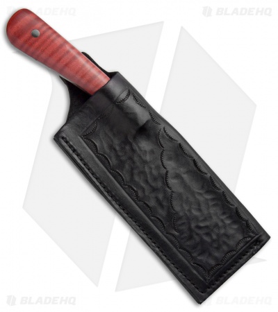 Keith Bagley Custom Hunter Cleaver Fixed Blade Tiger Maple (5.25" Satin)