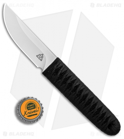 Kelleher Bladeworks Kwaiken Fixed Blade Knife Wrapped Ray Black (3.61" Satin) 