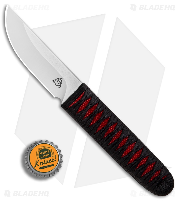 Kelleher Bladeworks Kwaiken Fixed Blade Knife Wrapped Ray Red (3.61" Satin) 