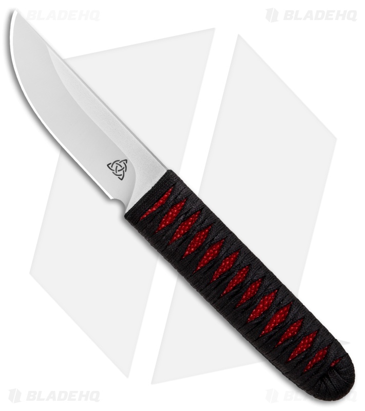 Kelleher Bladeworks Kwaiken Fixed Blade Knife Wrapped Ray Red (3.61" Satin) 