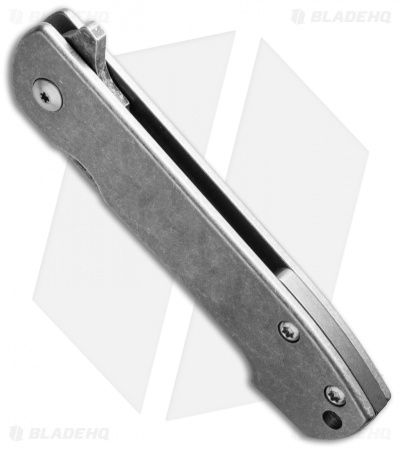 Defiant7 Knives Kumu Frame Lock Knife Ti Smooth (3.5" Acid SW)