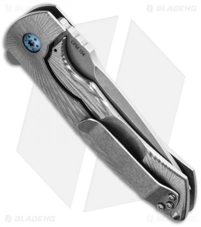 Defiant7 Knives Hyrax Frame Lock Knife Ti (3.375" Stonewash)