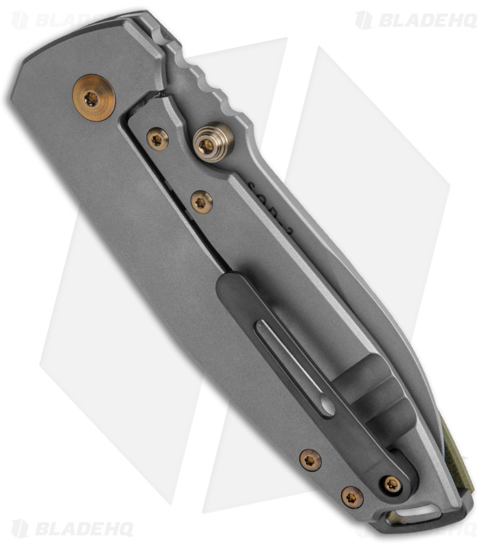 BRNLY SQD-2 Frame Lock Knife Grenade Milled OD Green G-10 (3" Bead Blast)