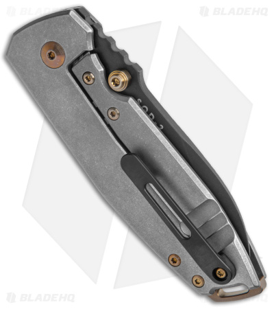 BRNLY SQD-2 Frame Lock Knife Grenade Milled Titanium (3" Black PVD)