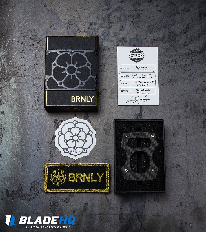 BRNLY Contra Cypop Bottle Opener Carbon Fiber/Titanium Exclusive