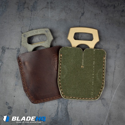 BRNLY Contra Cypop Bottle Opener OD Canvas Micarta/Brass 