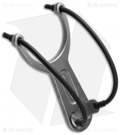Lucas Burnley Titanium Slingpop Slingshot - Stonewash - BHQ Edition