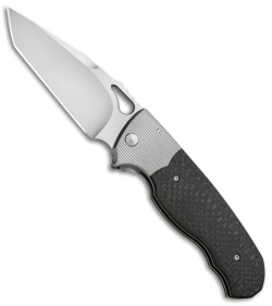 Diskin Revolution D/A Tanto Automatic Knife Ti/Marbled CF (3.75" Satin) 