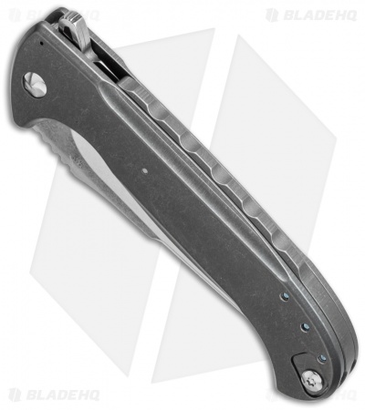 Diskin Volcan Flipper Frame Lock Knife Titanium (4" Stonewash)