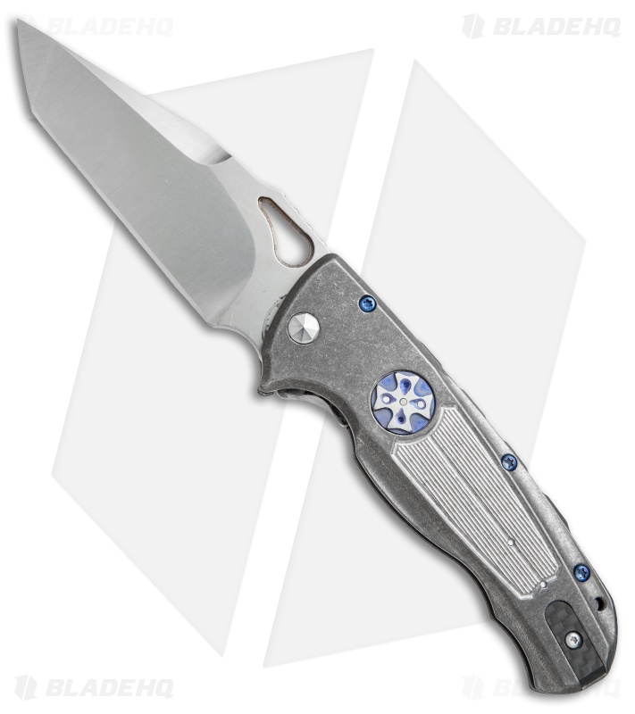 Diskin Wheel Release Custom D/A  Automatic Knife Gray Titanium (3.625" Satin)