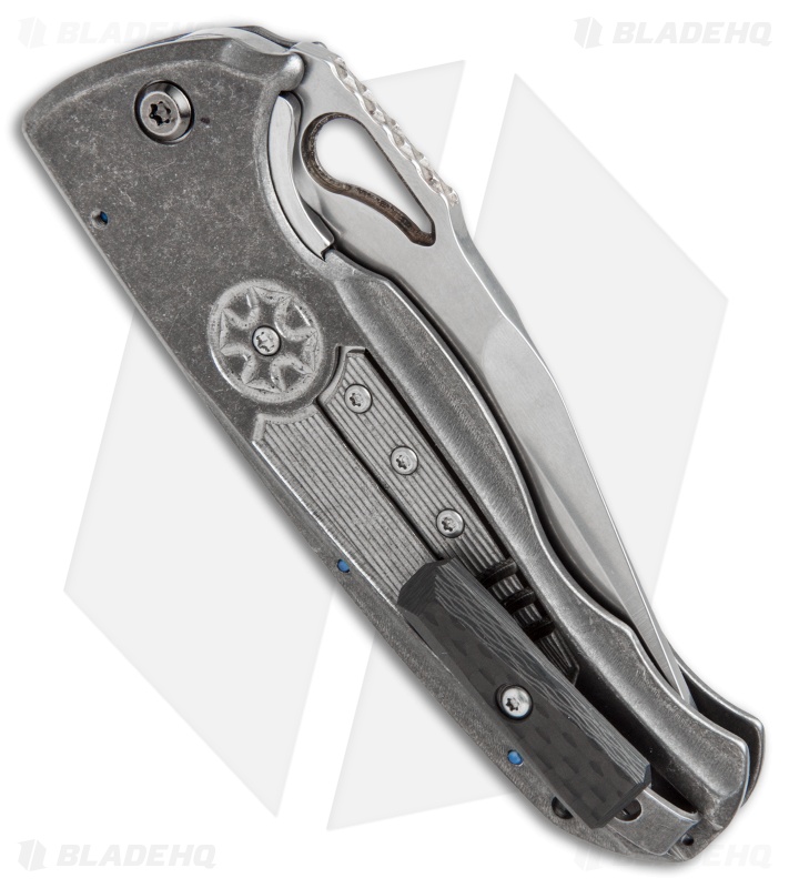 Diskin Wheel Release Custom D/A  Automatic Knife Gray Titanium (3.625" Satin)