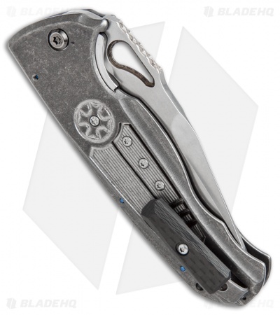 Diskin Wheel Release Custom D/A  Automatic Knife Gray Titanium (3.625" Satin)