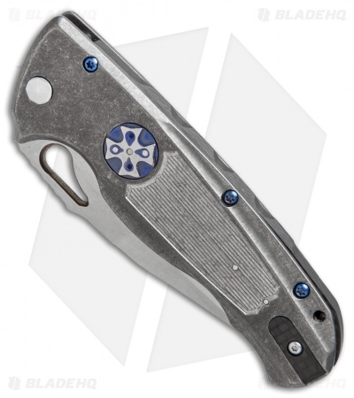 Diskin Wheel Release Custom D/A  Automatic Knife Gray Titanium (3.625" Satin)