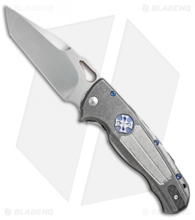 Diskin Wheel Release Custom D/A  Automatic Knife Gray Titanium (3.625" Satin)