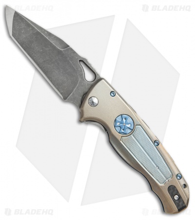 Diskin Wheel Release Custom D/A  Automatic Knife Bronze Titanium (3.625" BB SW)