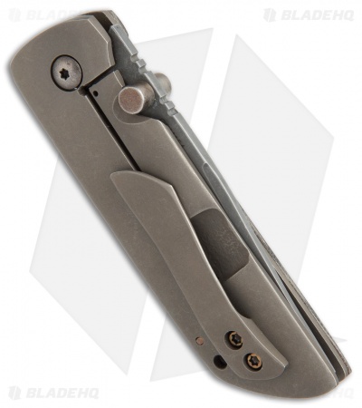 McNees Custom Tanjun Frame Lock Knife Micarta/Ti (3" Acid Stonewash)
