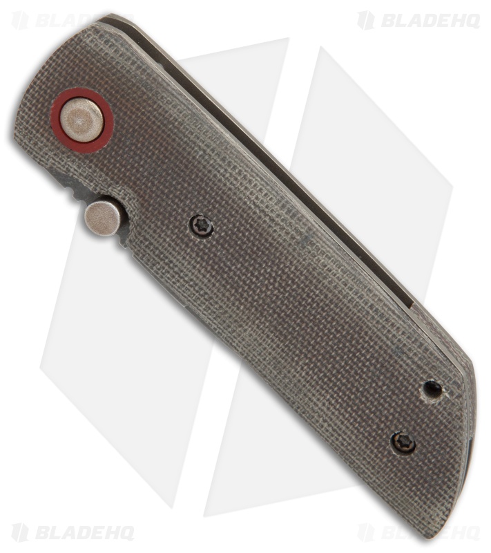 McNees Custom Tanjun Frame Lock Knife Micarta/Ti (3" Acid Stonewash)