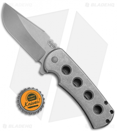 McNees Knives PM1 Frame Lock Knife Titanium (3.25" Stonewash)