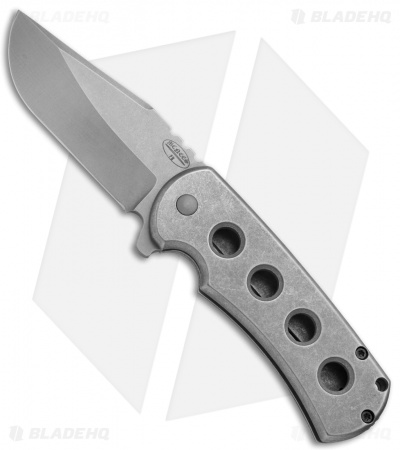 McNees Knives PM1 Frame Lock Knife Titanium (3.25" Stonewash)