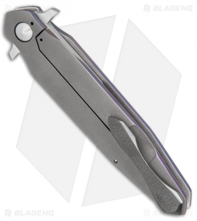 Merriken Knives B.A.D. Mod Stiletto Knife Ti/CF (3.875" Bead Blast)