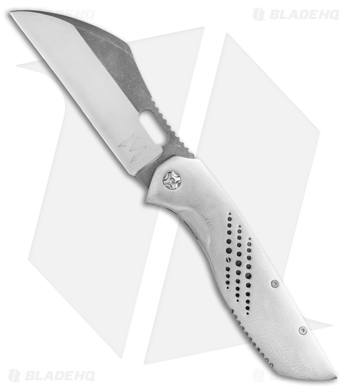 Merriken Knives Mavik Frame Lock Knife OP Titanium (4.5" Two-Tone Acid Wash)