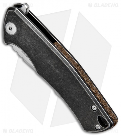 Zieba Knives S1 Mini Frame Lock Knife Black Ti (2.5" Satin M390)