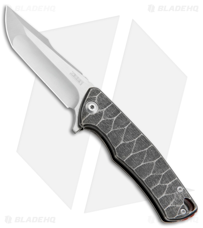 Zieba Knives S1 Mini Frame Lock Knife Sculpted Ti (2.5" Satin M390)