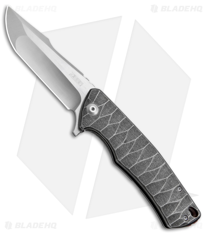 Zieba Knives S1 v3.5 Frame Lock Knife Sculpted Ti (3.625" Satin M390)