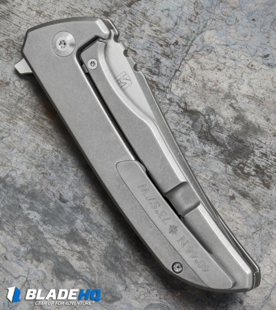 Zieba/NCC Knives Bold Frame Lock Knife Titanium (3.5" Satin) 