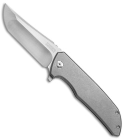 Zieba/NCC Knives Bold Frame Lock Knife Titanium (3.5" Satin) 