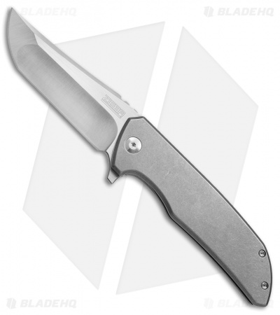 Zieba/NCC Knives Bold Frame Lock Knife Titanium (3.5" Satin) 