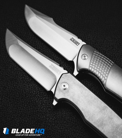 Zieba/NCC Knives Bold Frame Lock Knife Titanium (3.5" Satin) 