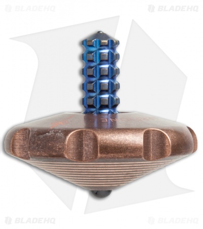 Marfione Custom Knives Spin Top - Copper/Blue Ti