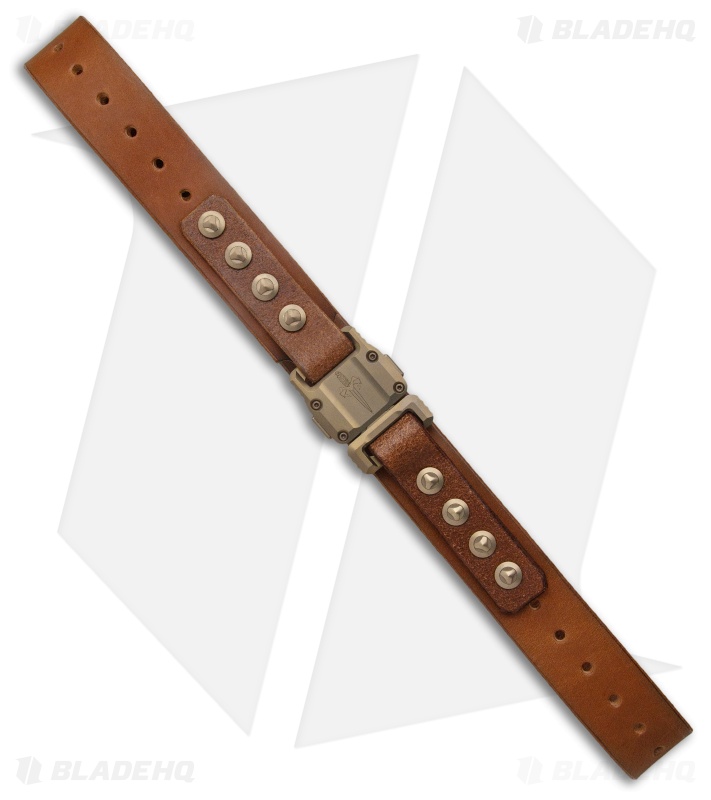 Microtech Marfione Custom Apis Brown Water Leather Buffalo Bronze Ti