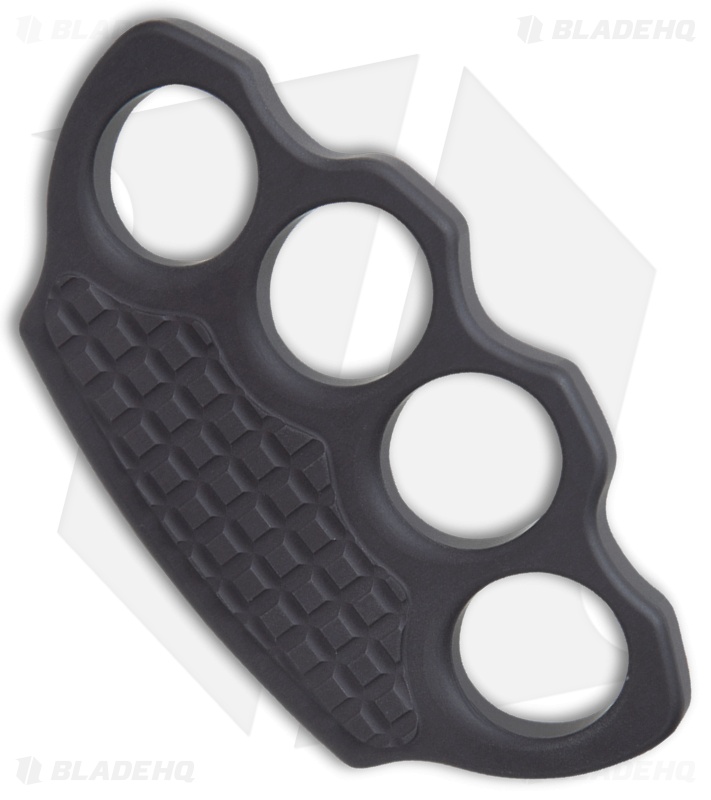 Microtech Marfione Hand Tank Four-Finger Knuckle Paperweight Ano Alloy (Black)