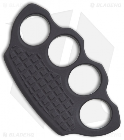 Microtech Marfione Hand Tank Four-Finger Knuckle Paperweight Ano Alloy (Black)