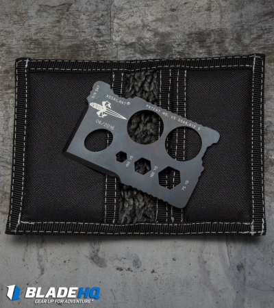 Marfione Custom Assailant Credit Card Knife Black SW Titanium & Bi-Fold Wallet 