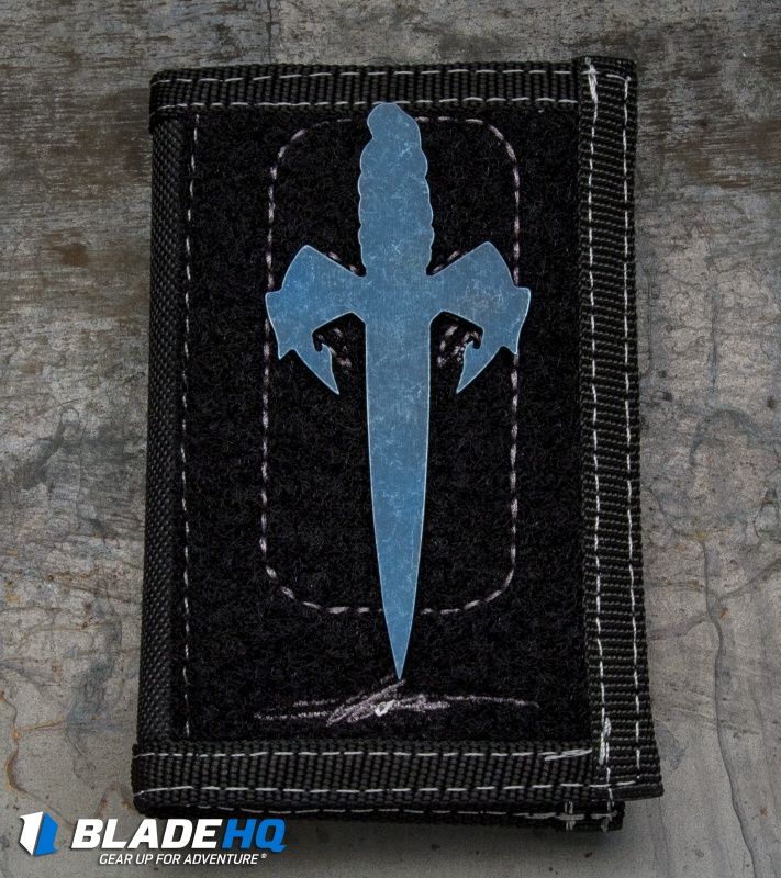 Marfione Custom Assailant Credit Card Knife Black SW Titanium & Bi-Fold Wallet 