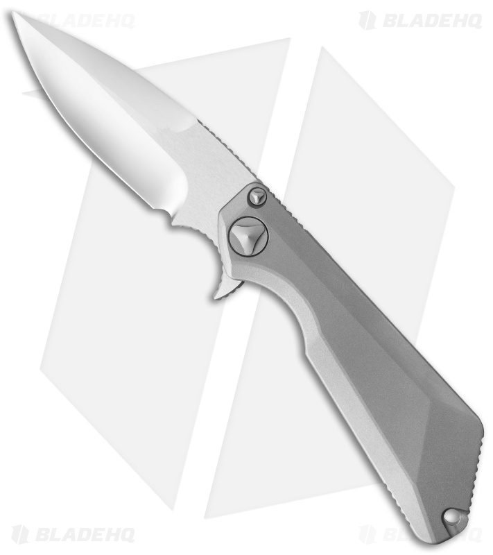 Marfione / Strider Custom MSG-3 Flipper Knife Titanium (3.5" Mirror Polish) III
