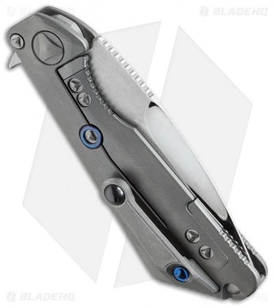 Marfione Strider Custom Msg 3 Flipper Knife Titanium 3 5 Mirror Polish Iii Blade Hq