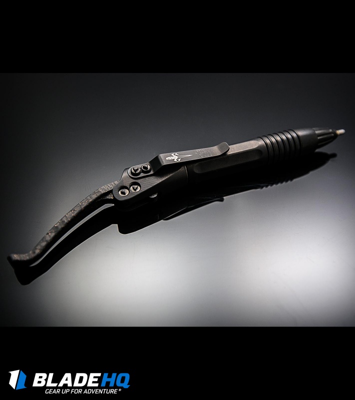 Microtech Marfione Custom Siphon Pen Black DLC Titanium + LSCF Lever
