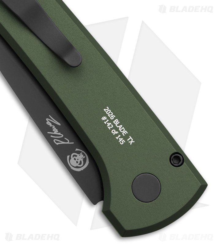 Pro-Tech Chavez Scapegoat Compact Automatic Knife Green (3.00" Black)