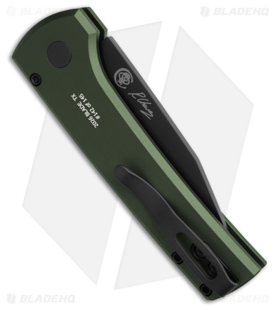 Pro-Tech Chavez Scapegoat Compact Automatic Knife Green (3.00" Black)