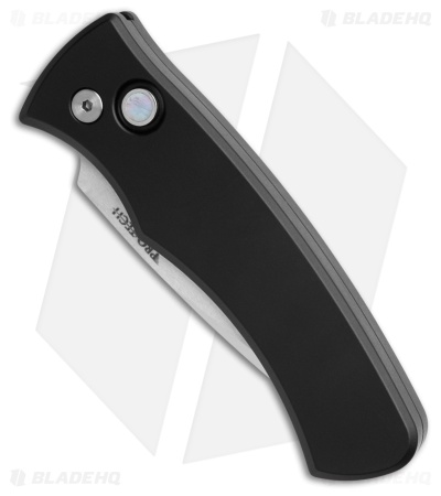Pro-Tech Custom Duke Automatic Knife Black Aluminum (2.7" Two-Tone)